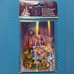 Disney Parke 2023 holographic post cards Joey Chou - SET OF 5 BNWT